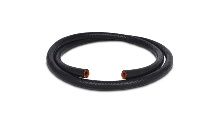Vibrant 1in (25mm) I.D. x 20 ft. Silicon Heater Hose reinforced - Black - 2047