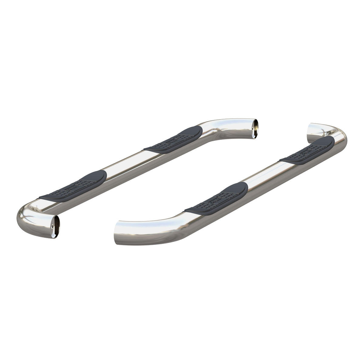ARIES 205040-2 3-Inch Round Polished Stainless Steel Nerf Bars, No-Drill, Fits Select Dodge, Ram 1500, 2500, 3500