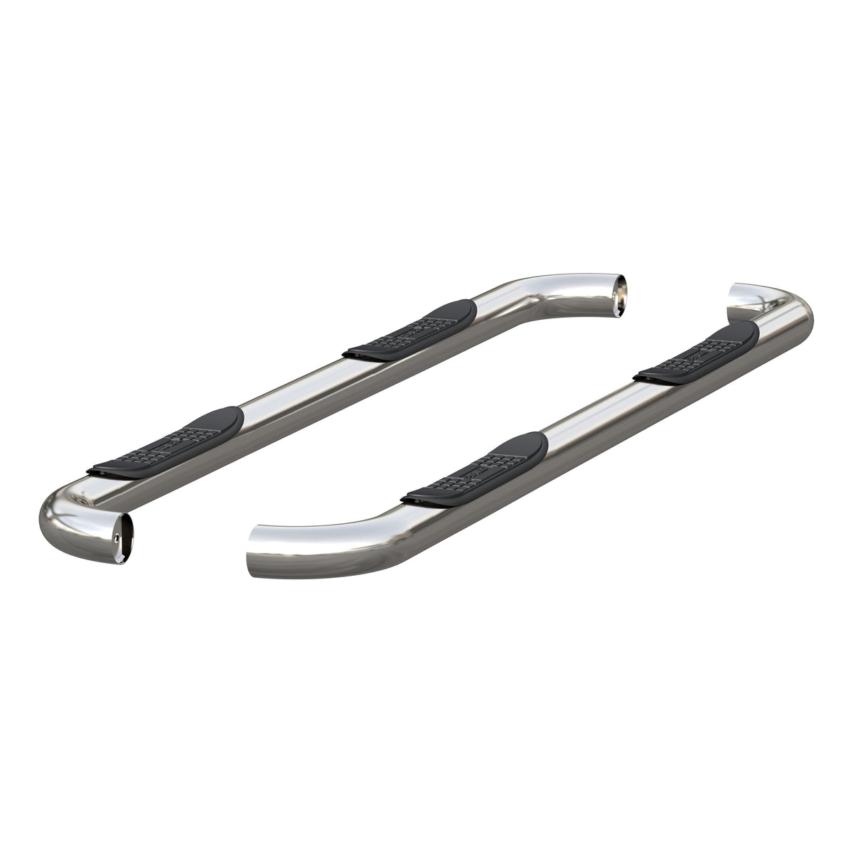 ARIES 205041-2 3-Inch Round Polished Stainless Steel Nerf Bars, No-Drill, Fits Select Dodge, Ram 1500, 2500, 3500