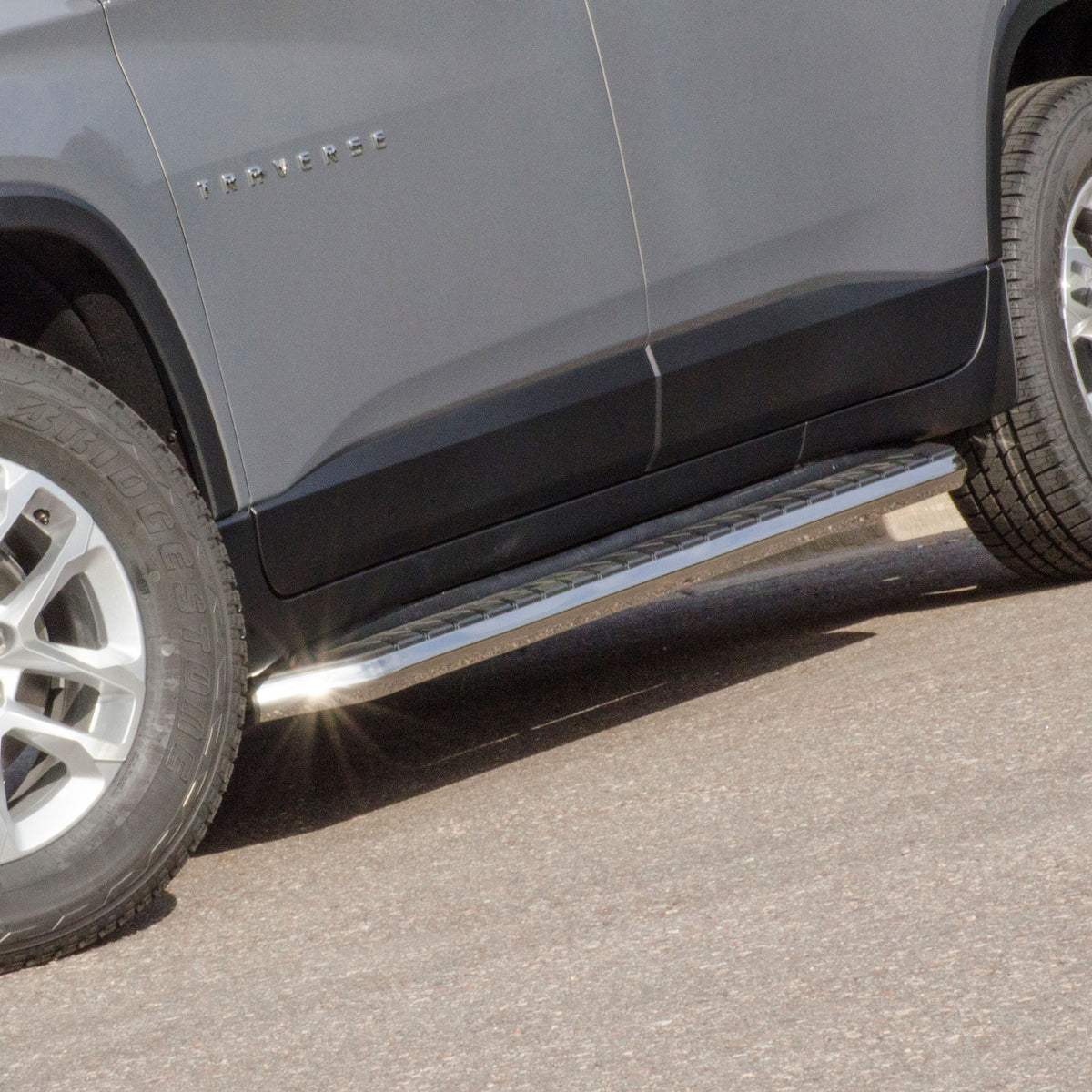 ARIES 2051876 AeroTread 5" x 76" Polished Stainless Running Boards (No Brackets)