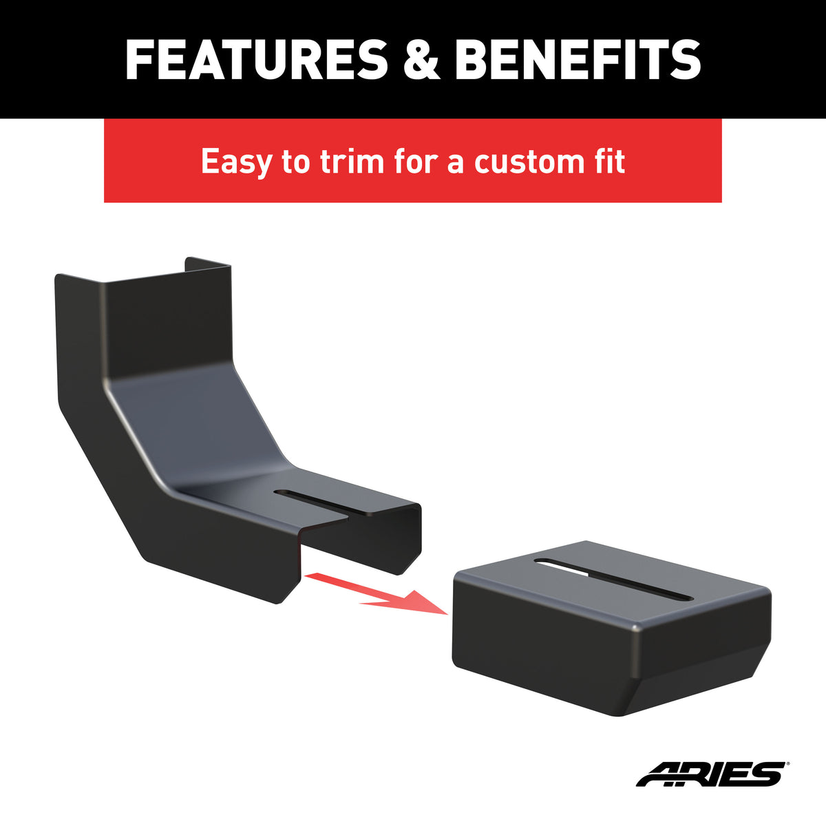 ARIES 2055140 VersaTrac Running Board Bracket Covers, 4-Pack