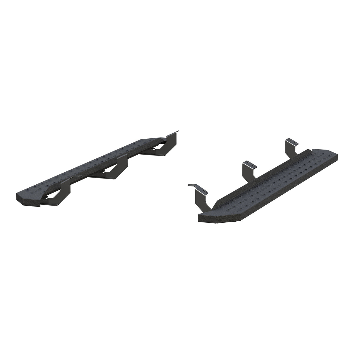 ARIES 2055558 RidgeStep Black Steel 6-1/2 x 75-Inch Truck Running Boards, Select Toyota Tacoma