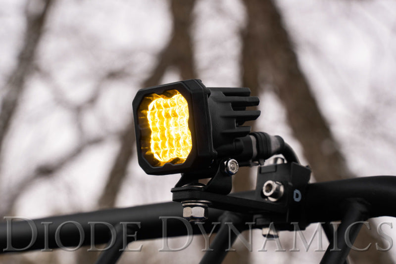Diode Dynamics Stage Series C1 LED Pod Sport - Yellow Flood Standard ABL Each - DD6448S by Diode Dynamics - close-up