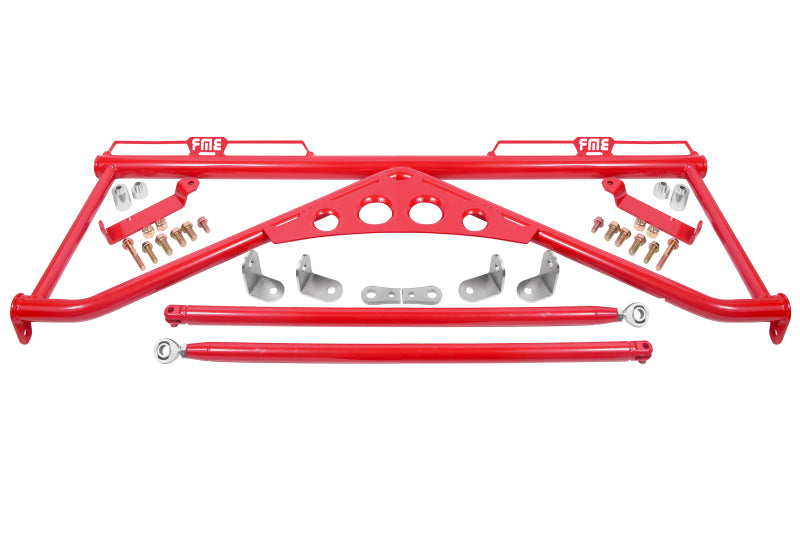 BMR 15-23 S550 Ford Mustang Harness Bar - Red - HB760R