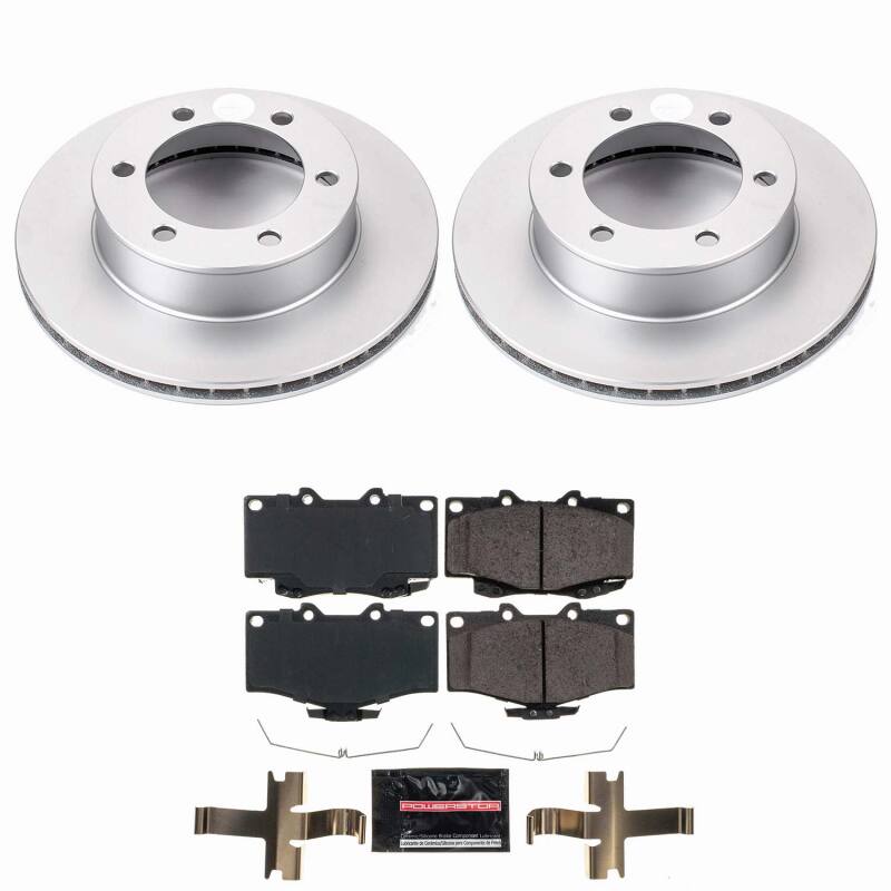 Power Stop 95-02 Toyota 4Runner Front Z23 Coated Brake Kit - CPK1233-23