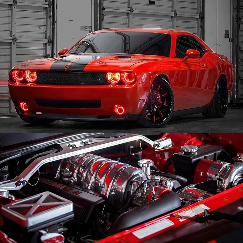 Oracle 0814 Dodge Challenger Dynamic Surface Mount Headlight/Fog Light Halo Kit COMBO  SEE WARRANTY - 1458-332