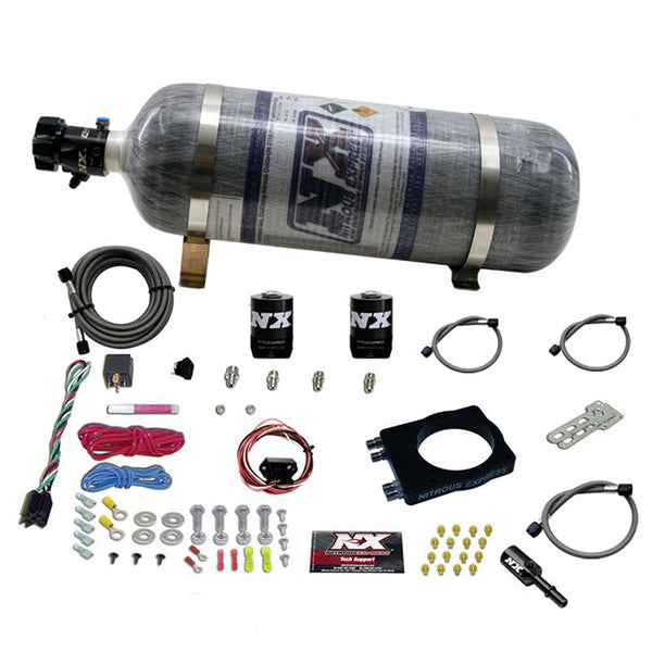 Nitrous Express 90mm Hemi Plate System (50-400hp) w/12lb Bottle - 20990-12