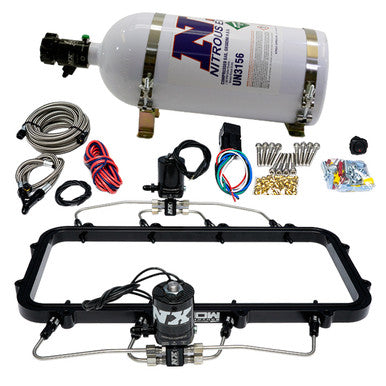 Nitrous Express Holley Hi-Ram Dry Direct Port Plate Nitrous System w/ 12lbs Bottle - 20963-12