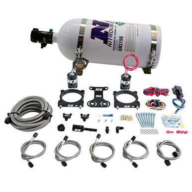 Nitrous Express 2024+ Ford Mustang 5.0L Dual Throttle Body Plate System w/o Bottle - 20964-00