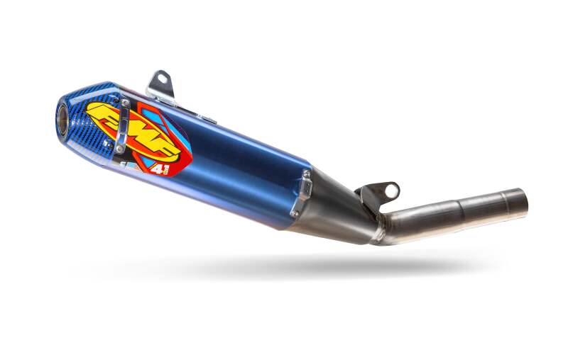 FMF Racing 18-26 Yamaha YZ450F /YZ450FX 19-24 Anod TI Factory 4.1 RCT SO Muffler w/R. Carbon Cap - 044488 - front view