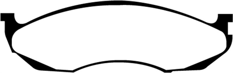 EBC 90-91 Jeep Cherokee 2.5 4WD Ultimax2 Front Brake Pads - UD477 for 1990-2006 Jeep Wrangler - front view