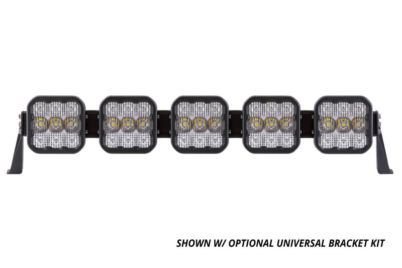 Diode Dynamics SS5 Pro Universal CrossLink 5-Pod Lightbar - Yellow Driving - DD7255
