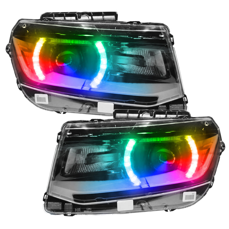 Oracle 14-15 Chevy Camaro RS Headlight DRL Upgrade Kit - ColorSHIFT w/ Simple Cntrl SEE WARRANTY - 2622-504