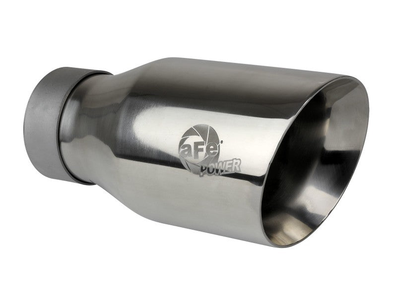 aFe 20-21 Jeep Wrangler Large Bore-HD 3in 304 Stainless Steel DPF-Back Exhaust System - Polished Tip - 49-38092-P
