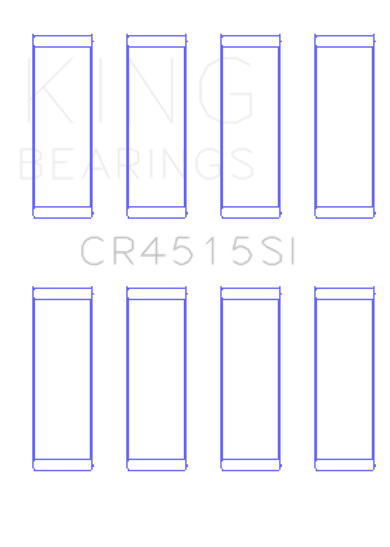 King Ford/Mazda 2.0L Duratec (Size +0.25) Silicon Bi-Metal Aluminum Rod Bearing Set - CR4515SI0.25