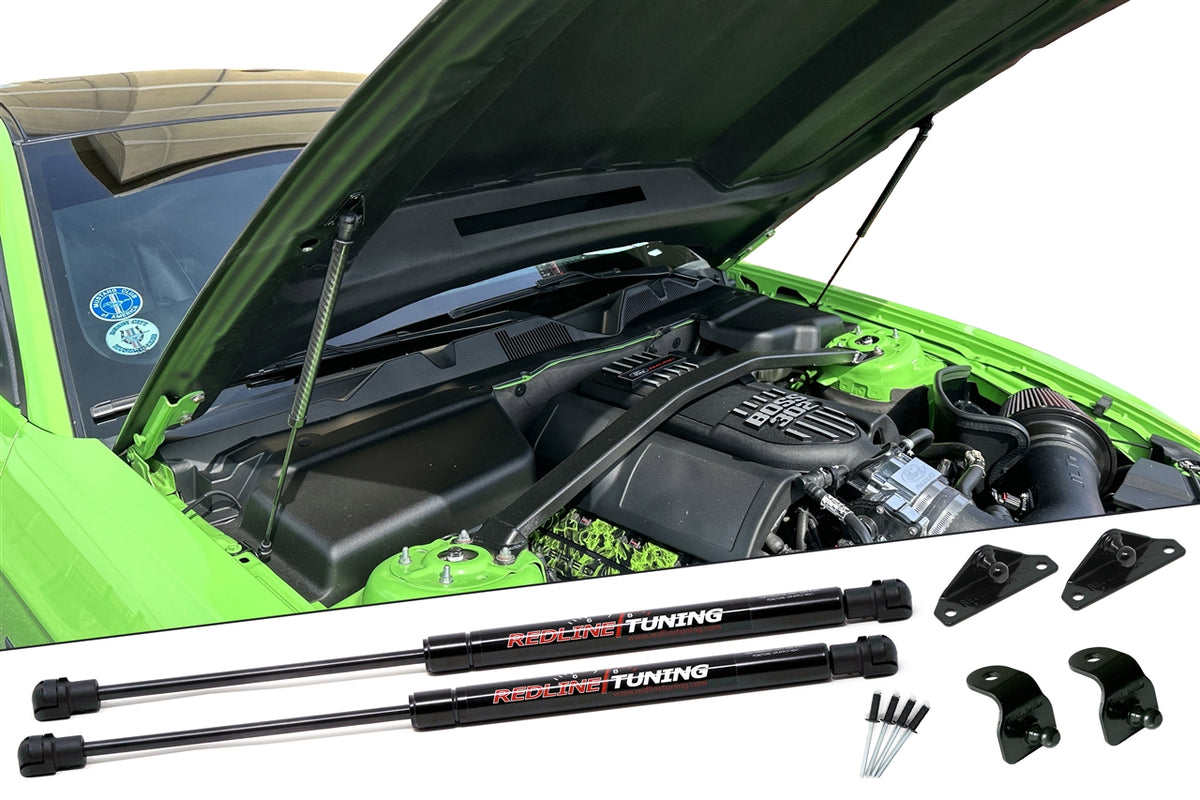 Redline Tuning 2005-2014 Ford Mustang Hood QuickLIFT PLUS (Aftermarket Hoods Only)