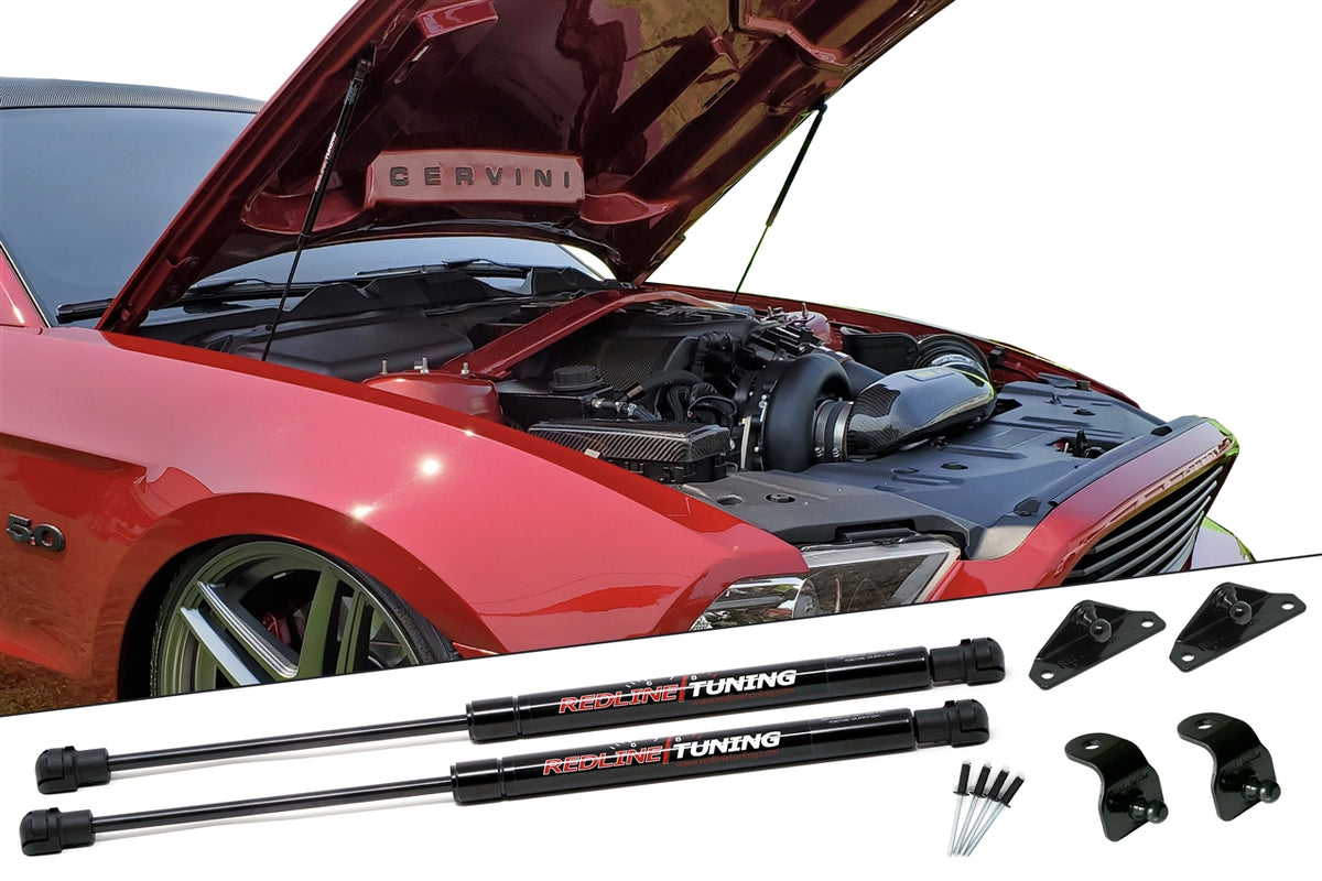 Redline Tuning 2005-2014 Ford Mustang Hood QuickLIFT PLUS (Aftermarket Hoods Only)