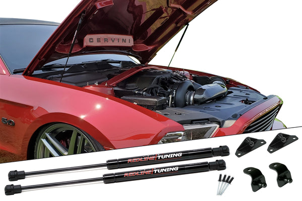 Redline Tuning 2005-2014 Ford Mustang Hood QuickLIFT PLUS (Aftermarket Hoods Only)