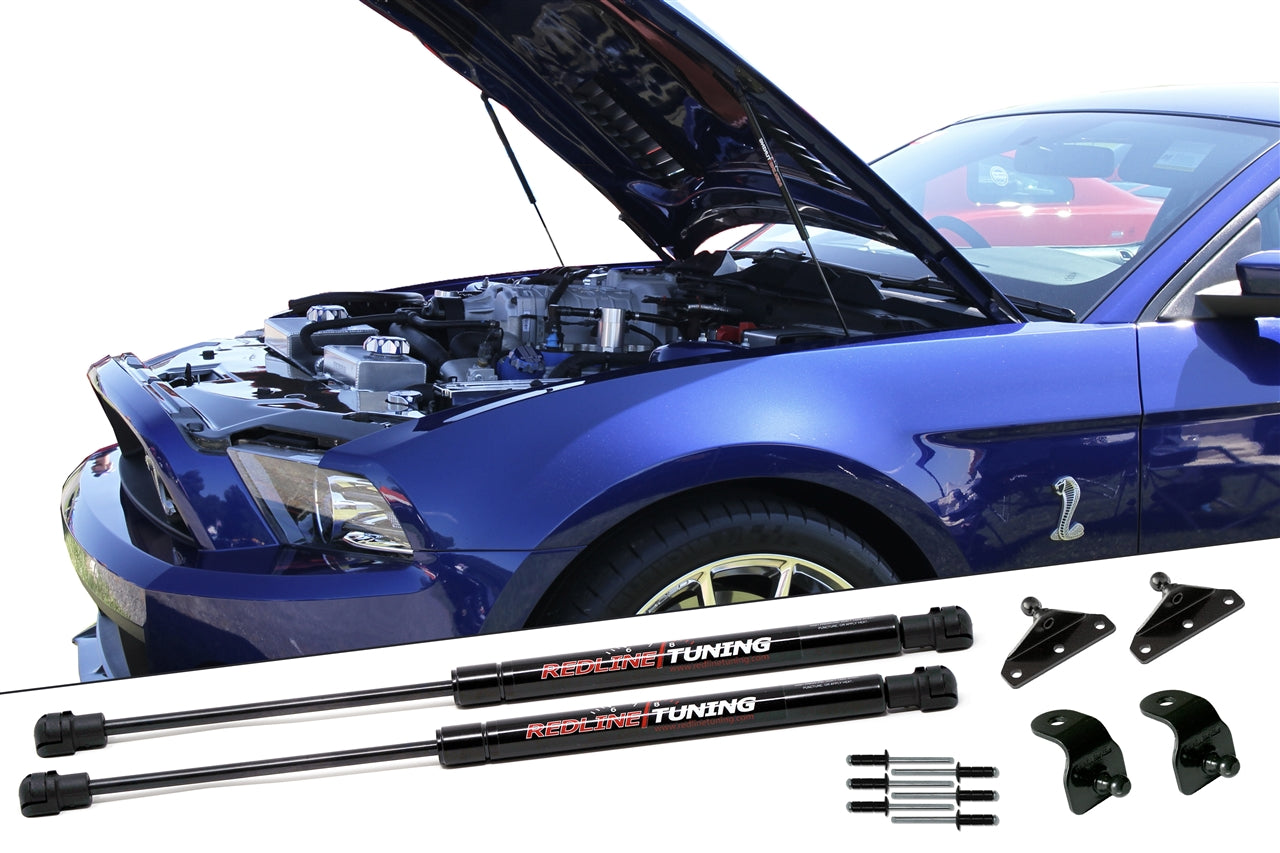 Redline Tuning 2007-2014 Ford Mustang Hood QuickLIFT PLUS (Shelby Super Snake Hood Only)