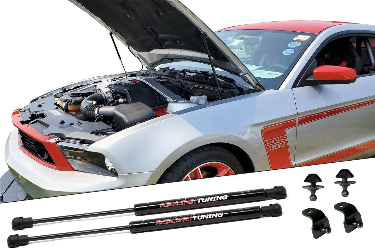 Redline Tuning 2005-2014 Ford Mustang Hood QuickLIFT PLUS (All Stock Hoods)