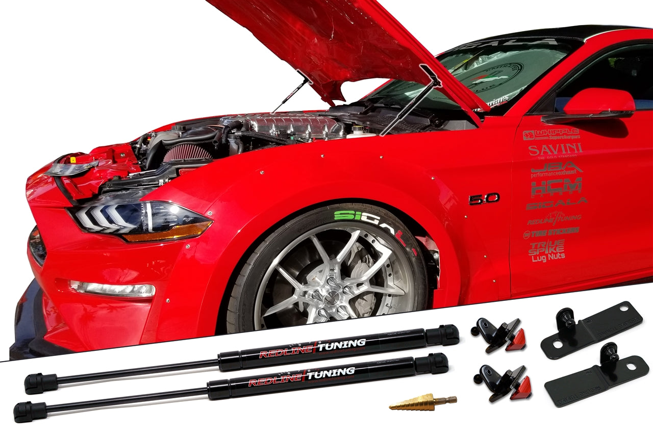 Redline Tuning 2015-2023 Ford Mustang Hood QuickLIFT PLUS (Global)