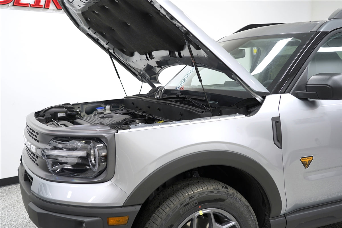 Clearance - Redline Tuning 2021+ Ford Bronco Sport Hood QuickLIFT PLUS for 2021-2025 Ford Bronco Sport - angle view