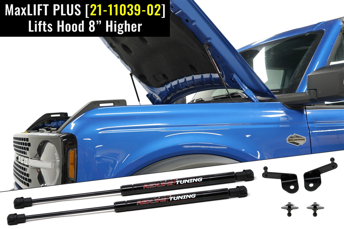 Redline Tuning 2021+ Ford Bronco Hood QuickLIFT PLUS (Max LIFT Edition)