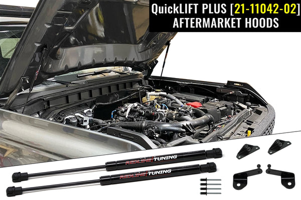 Redline Tuning 2021+ Ford Bronco Hood QuickLIFT PLUS (MaxLIFT Edition, Aftermarket Hood)