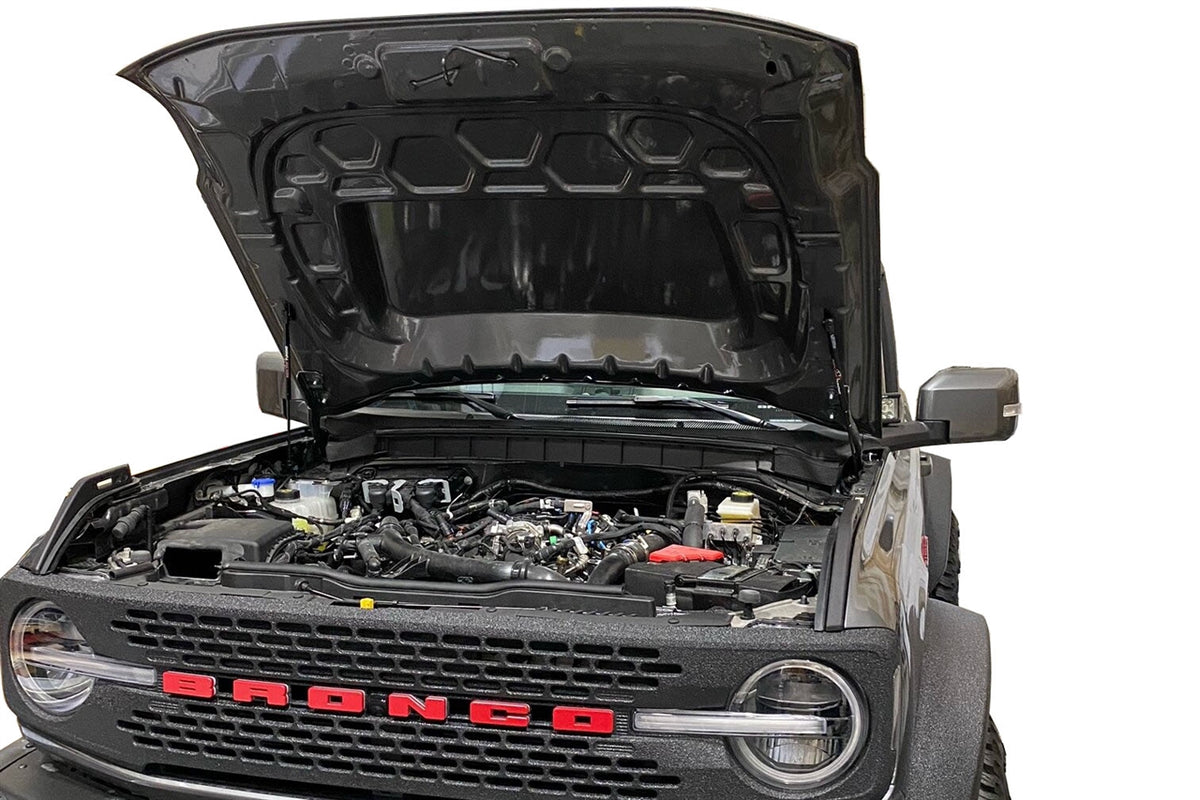Redline Tuning 2021+ Ford Bronco Hood QuickLIFT PLUS (MaxLIFT Edition, Aftermarket Hood)