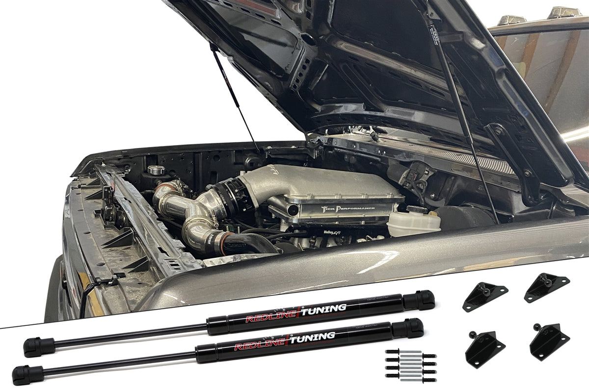 Redline Tuning 1987-1991 Ford F150, F250, F350 & Bronco Hood QuickLIFT PLUS