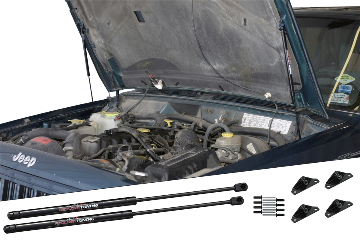 Redline Tuning 1986-2001 Jeep Cherokee & 1986-1992 Comanche Hood QuickLIFT PLUS