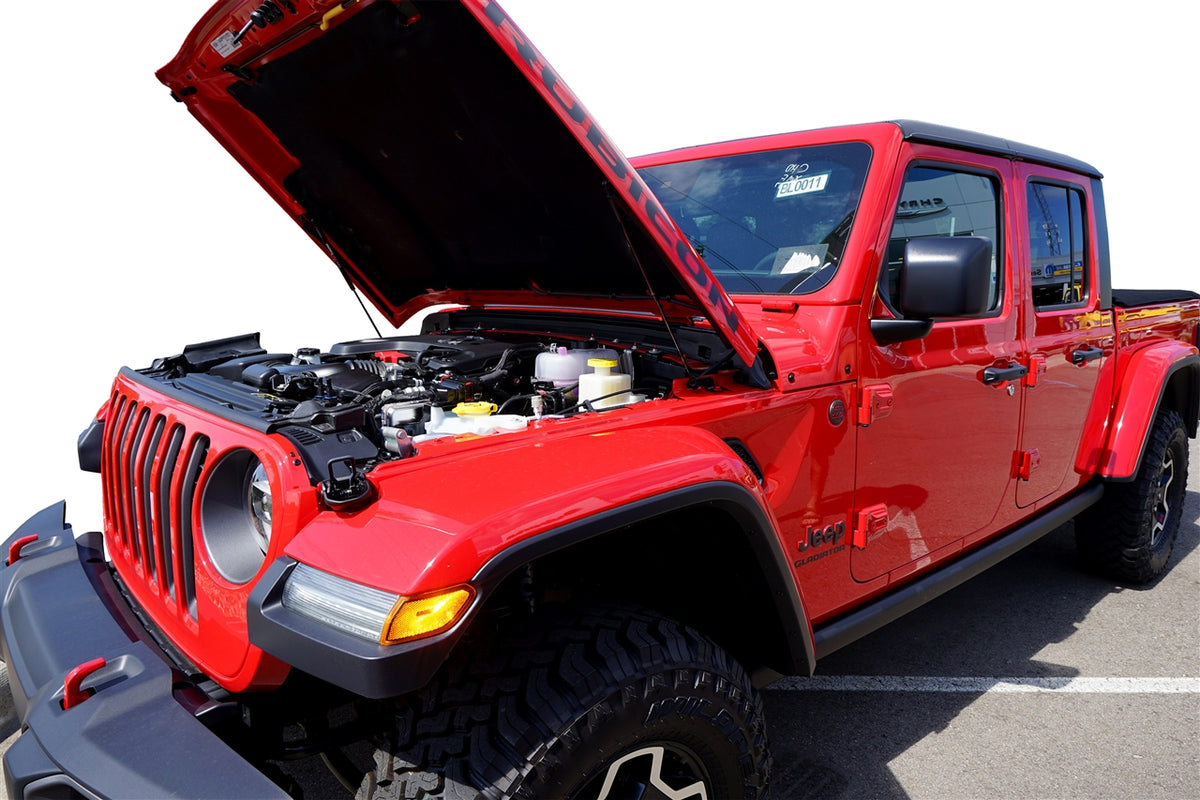 Redline Tuning 2018+ Jeep Wrangler JL & 2020+ Gladiator Hood QuickLIFT PLUS (North American, excl. Mojave & 392)