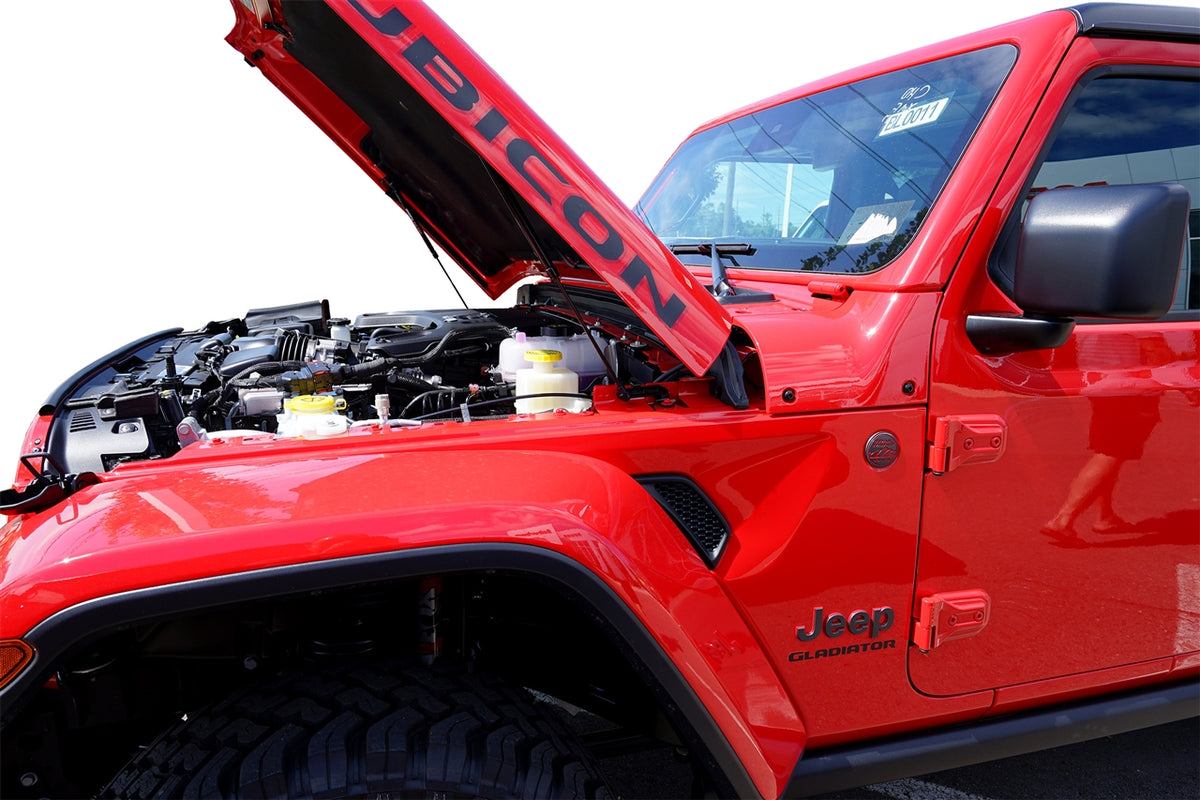 Redline Tuning 2018+ Jeep Wrangler JL & 2020+ Gladiator Hood QuickLIFT PLUS (North American, excl. Mojave & 392)