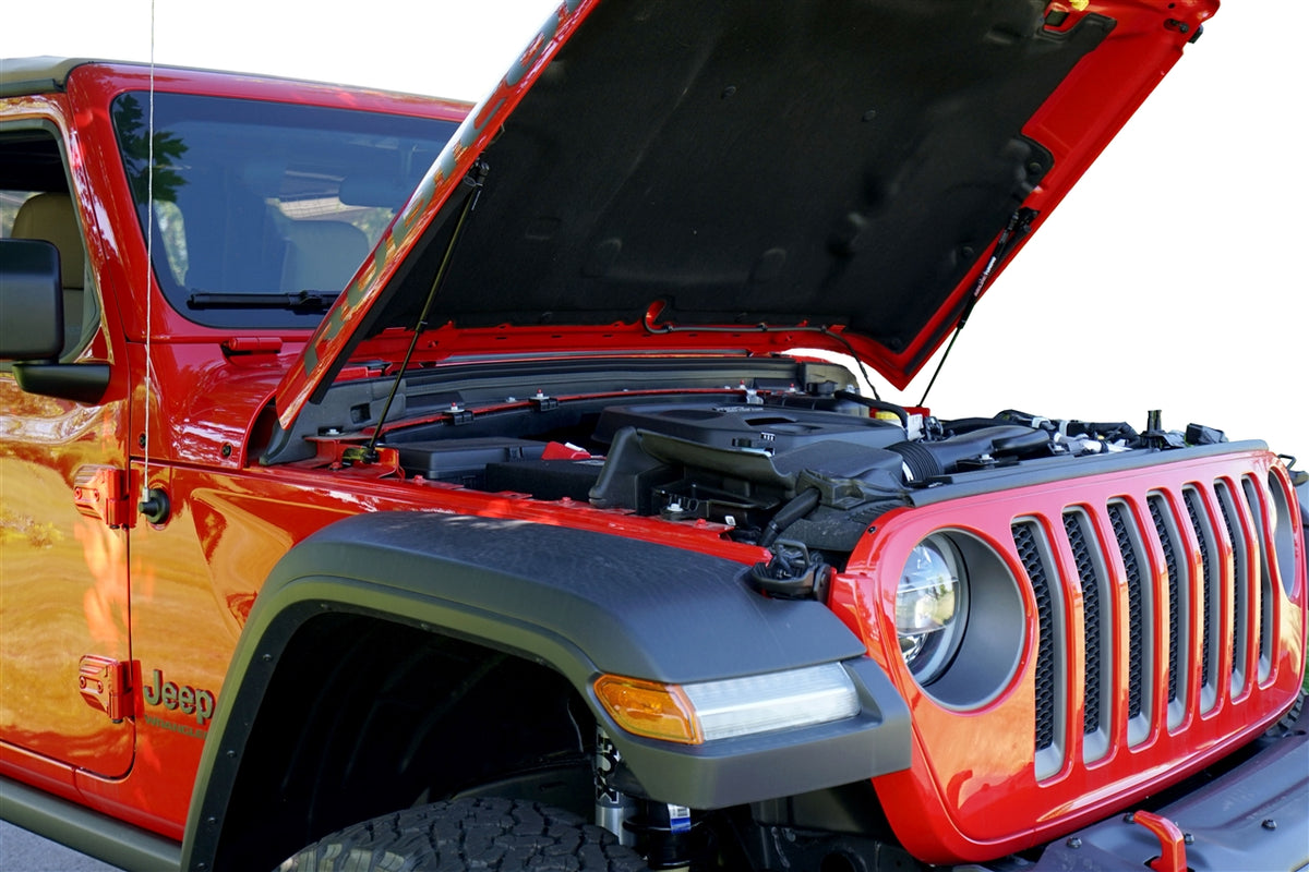 Redline Tuning 2018+ Jeep Wrangler & 2020+ Gladiator Hood QuickLIFT PLUS (Mojave Edition & Outside North America)