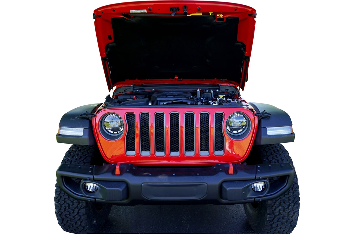 Redline Tuning 2018+ Jeep Wrangler & 2020+ Gladiator Hood QuickLIFT PLUS (Mojave Edition & Outside North America)