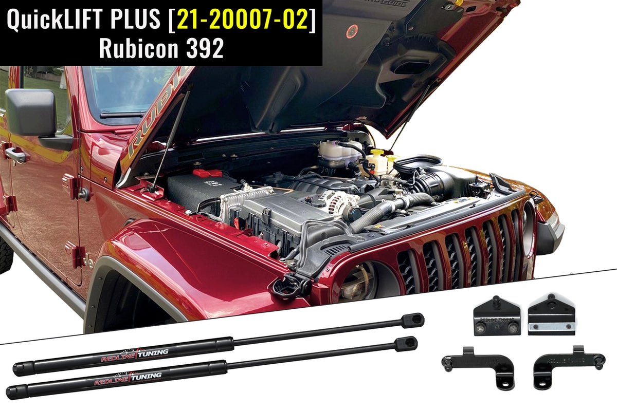 Redline Tuning 2021+ Jeep Wrangler Rubicon 392 Hood QuickLIFT PLUS