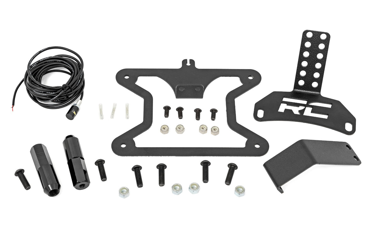 Rough Country - License Plate Relocation Bracket - Ford Bronco 4WD (2021-2025) - 51082 for 2021-2023 Ford Bronco - installed 