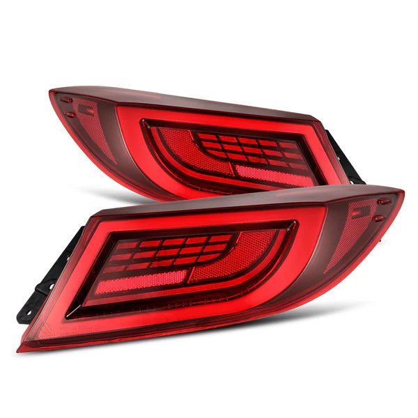 AlphaRex 22+ Toyota GR86/Subaru BRZ LUXX-Series LED Tail Lights Vivid Red