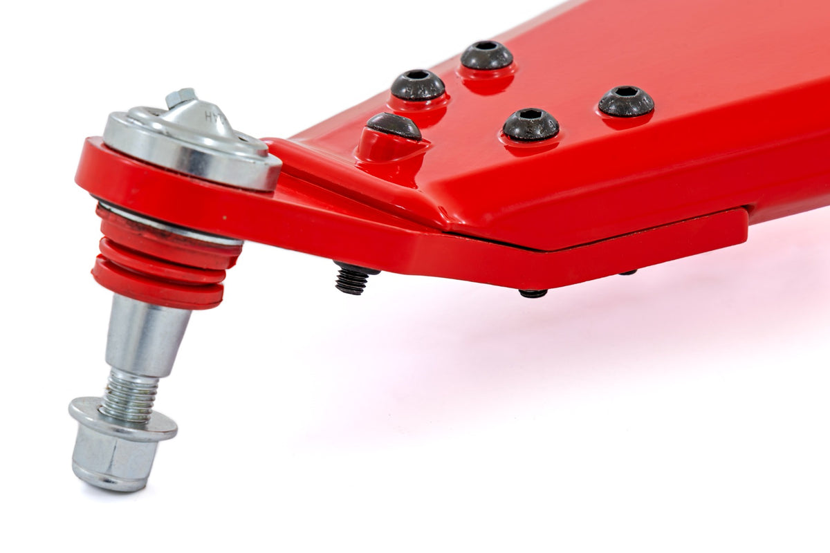 Rough Country - Red Aluminum Control Arms - 2" Forward Offset - Polaris Ranger XP 1000 - 93174RED for 2021-2024 Polaris Range
