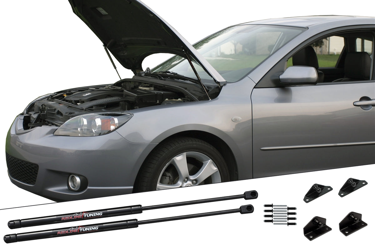 Redline Tuning 2004-2009 Mazda Mazdaspeed3 5-Door Hood QuickLIFT PLUS