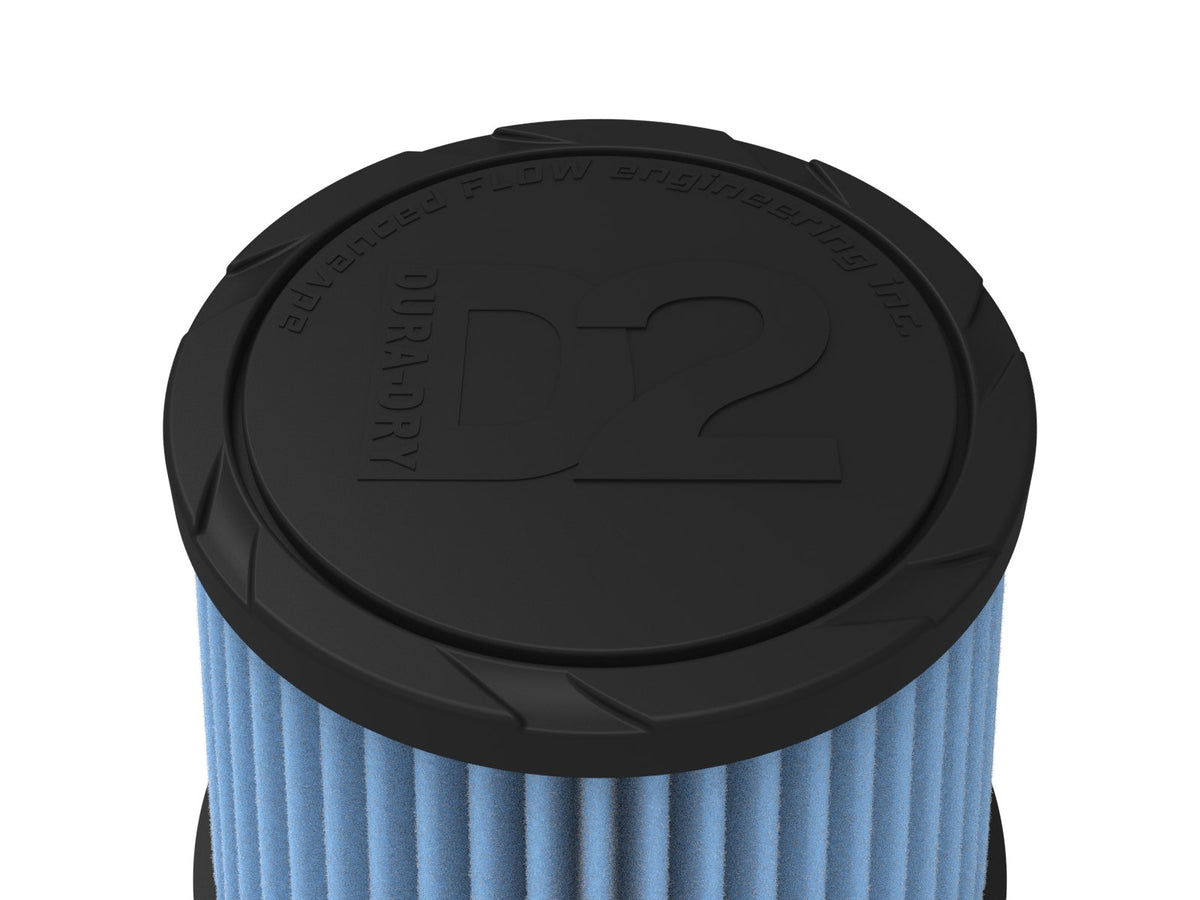 aFe POWER Universal Clamp-On Air Filter w/ D2 Dura-Dry Media - 3in F x 6in B x 4-3/4in T x 5in H - 21-30016V - view 4