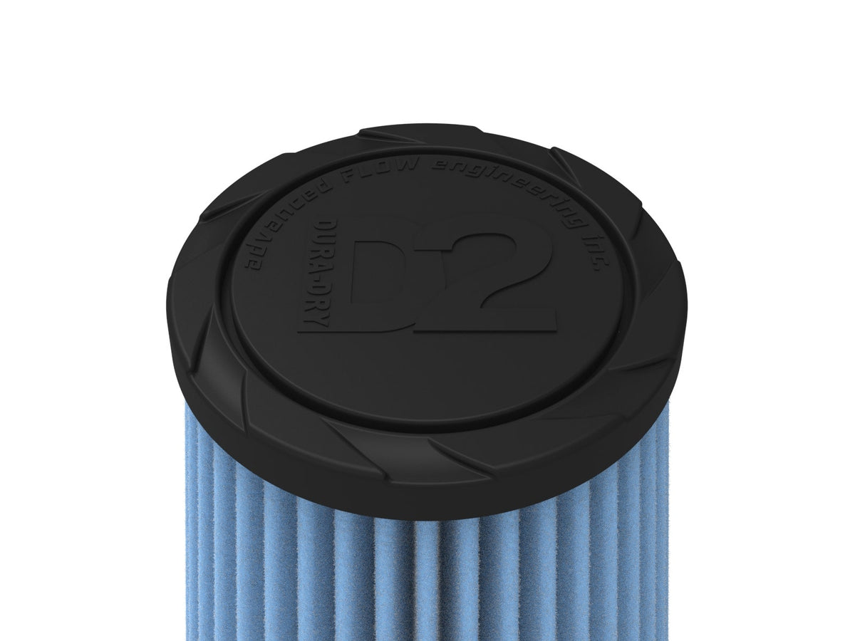 aFe POWER Universal Clamp-On Air Filter w/ D2 Dura-Dry Media - 3in F x 5in B x 3-1/2in T x 6in H - 21-30506V - view 4