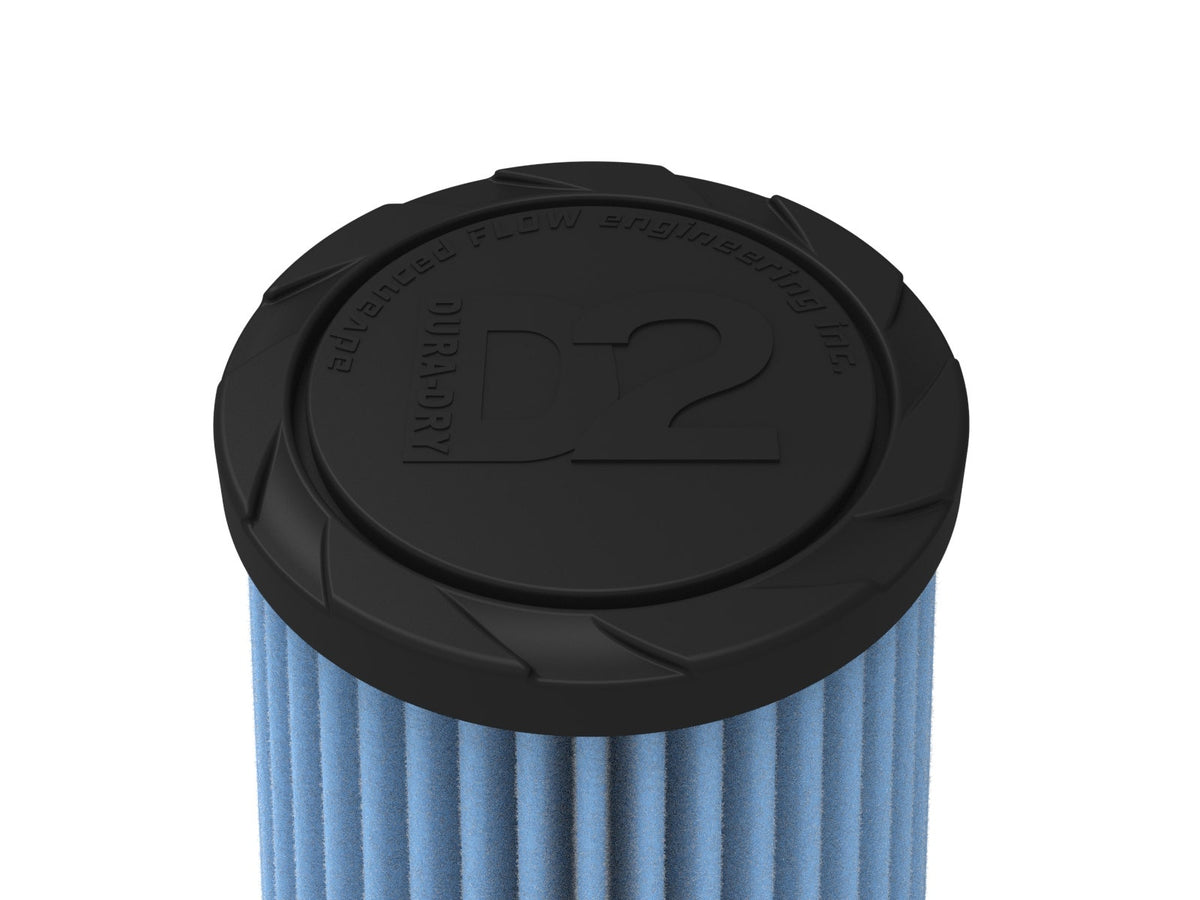 aFe POWER Universal Clamp-On Air Filter w/ D2 Dura-Dry Media - 3in F x 5in B x 3-1/2in T x 7in H - 21-30507V - view 4