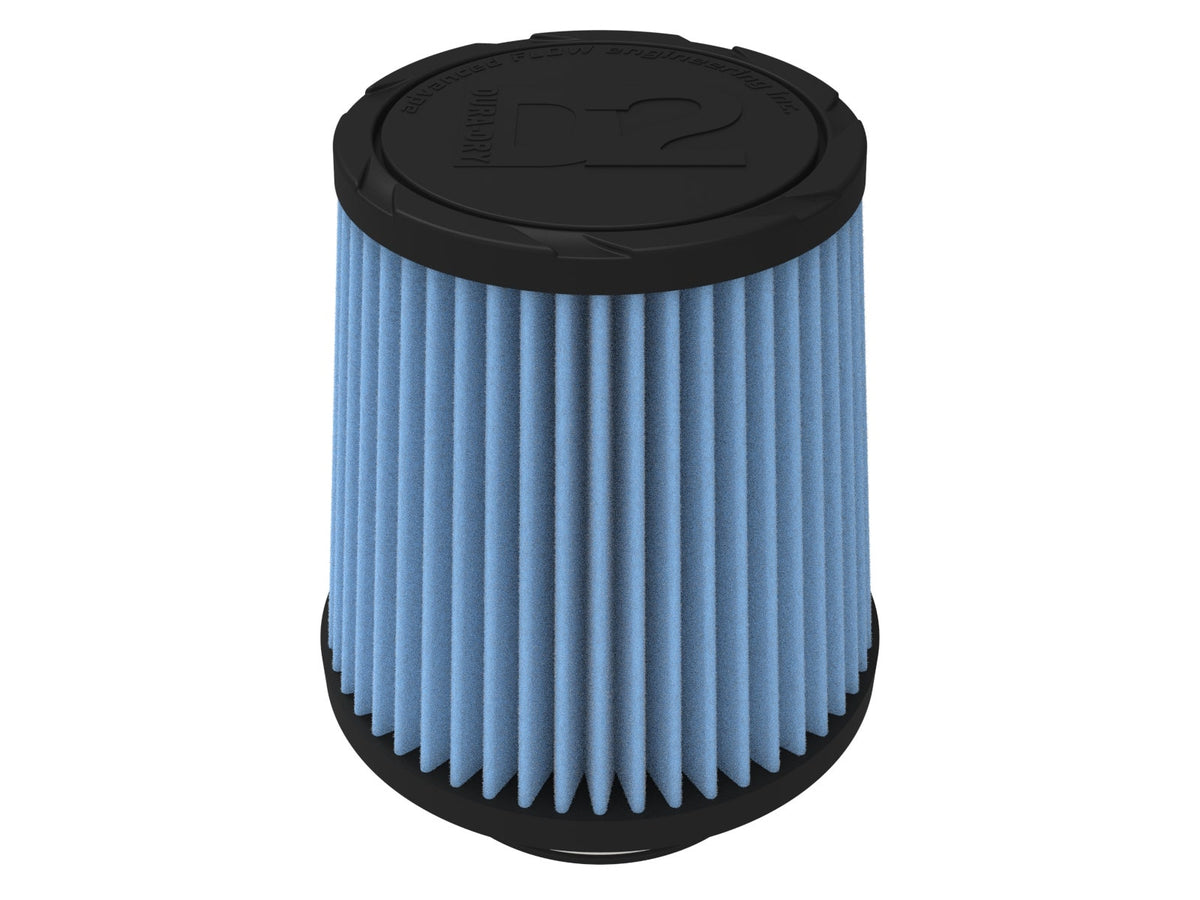 aFe POWER Universal Clamp-On Air Filter w/ D2 Dura-Dry Media - 3-1/2in F x 6in B x 4-3/4in T x 6in H - 21-35010V