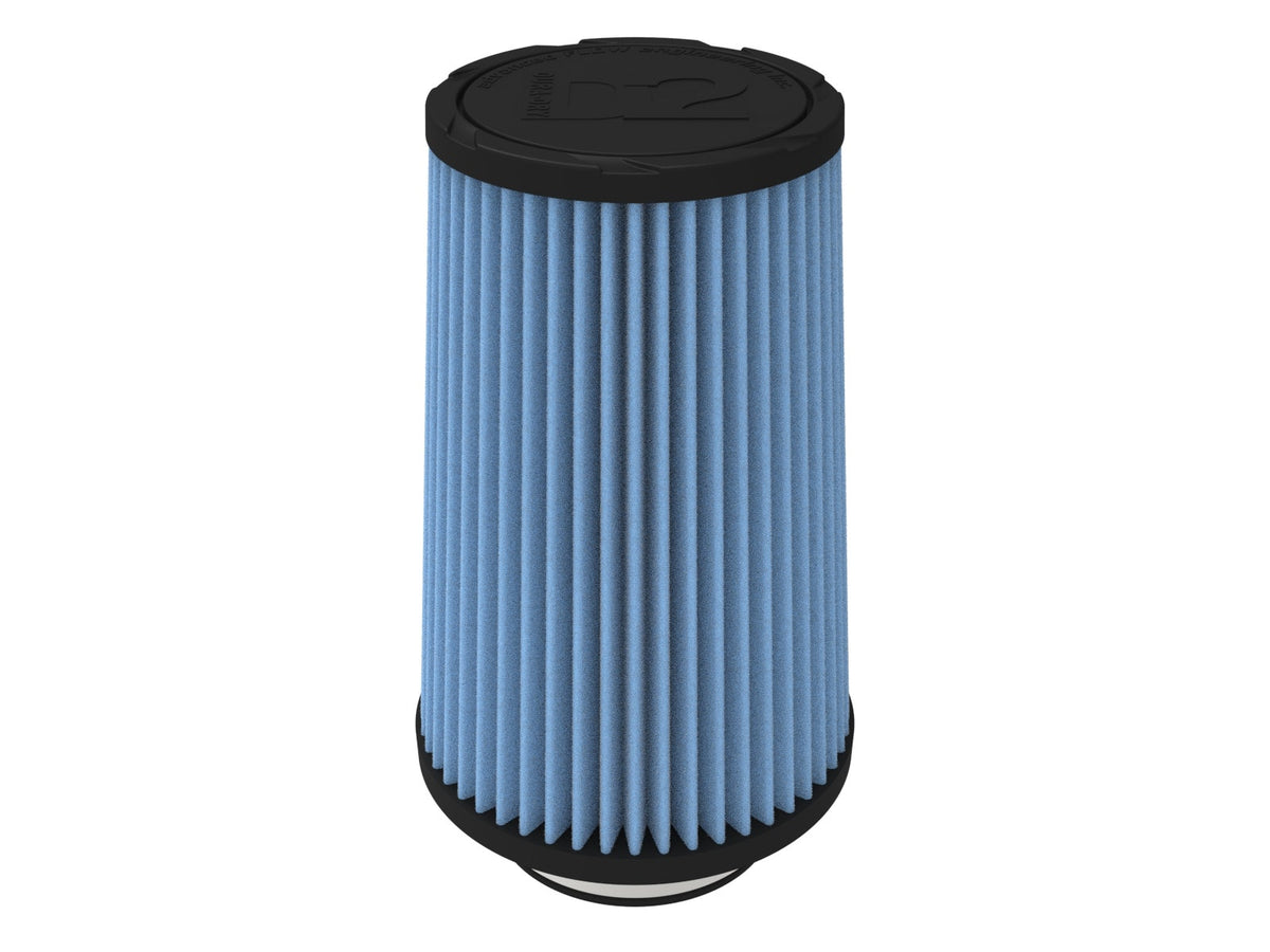 aFe POWER Universal Clamp-On Air Filter w/ D2 Dura-Dry Media - 3-1/2in F x 6in B x 4-3/4in T x 9in H - 21-35035V