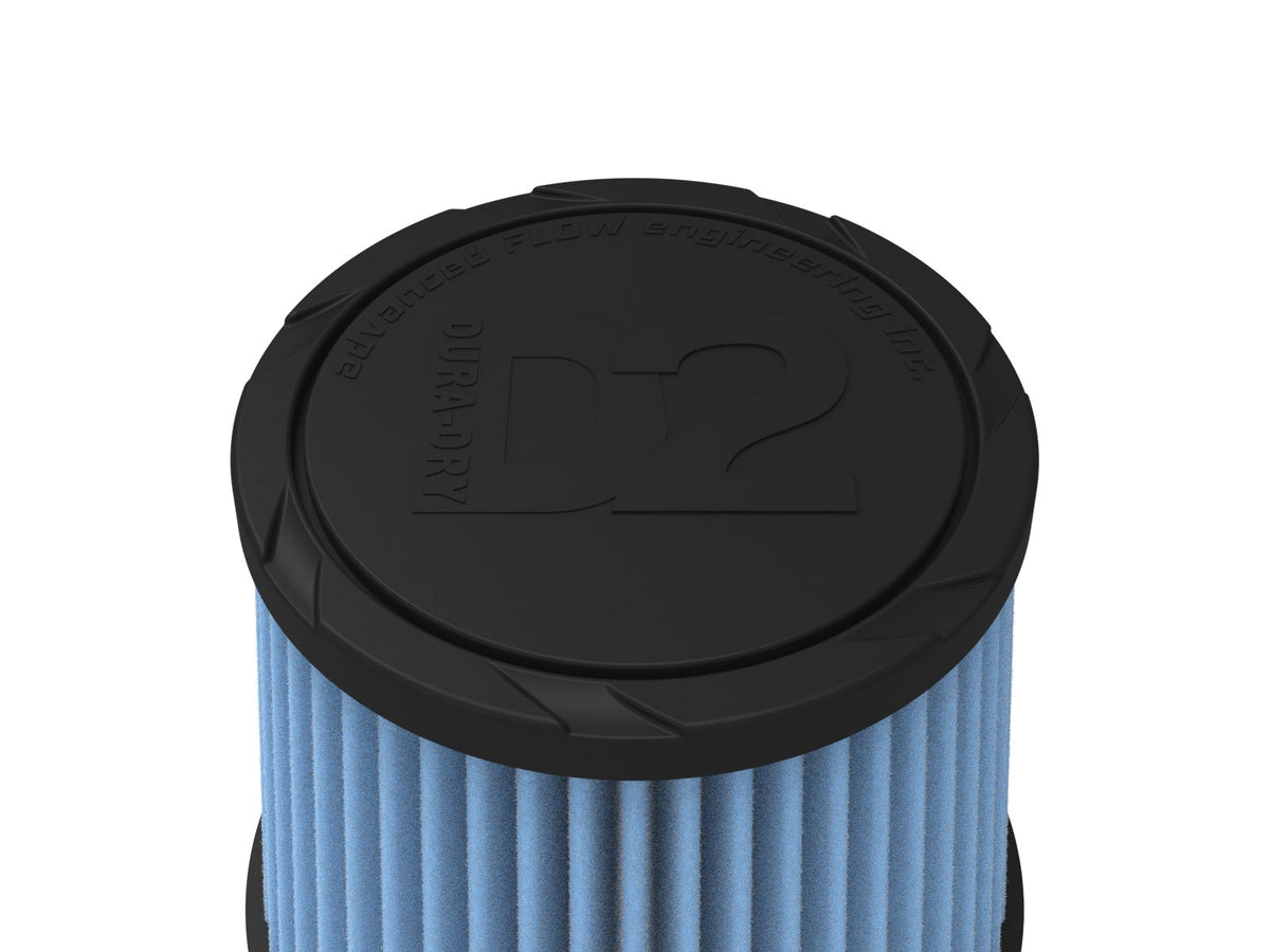aFe POWER Universal Clamp-On Air Filter w/ D2 Dura-Dry Media - 3-3/4in F x 6in B x 4-3/4in T x 5in H - 21-38505V - view 4