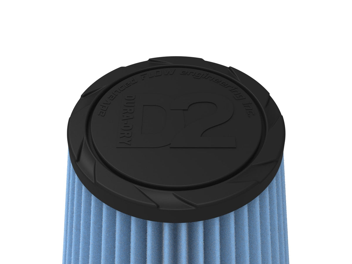 aFe POWER Universal Clamp-On Air Filter w/ D2 Dura-Dry Media - 4in F x 6in B x 4in T x 6in H - 21-40006V - view 4