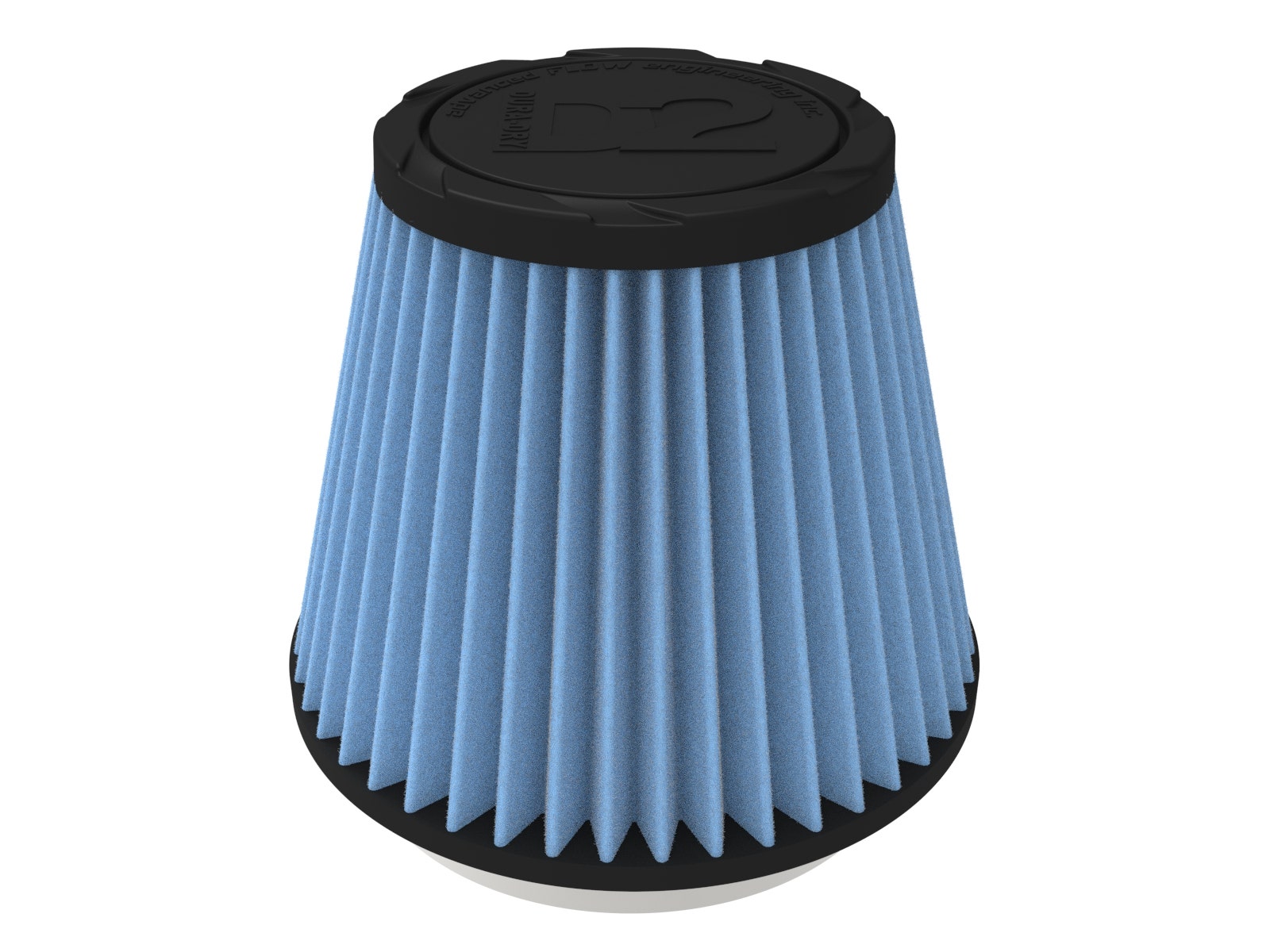 aFe POWER Universal Clamp-On Air Filter w/ D2 Dura-Dry Media - 4in F x 6in B x 4in T x 5in H - 21-40505V