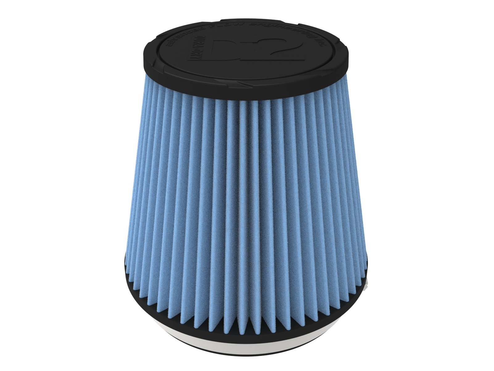 aFe POWER Universal Clamp-On Air Filter w/ D2 Dura-Dry Media - 6in F x 7.5in B x 5.5in T x 7in H - 21-60507V