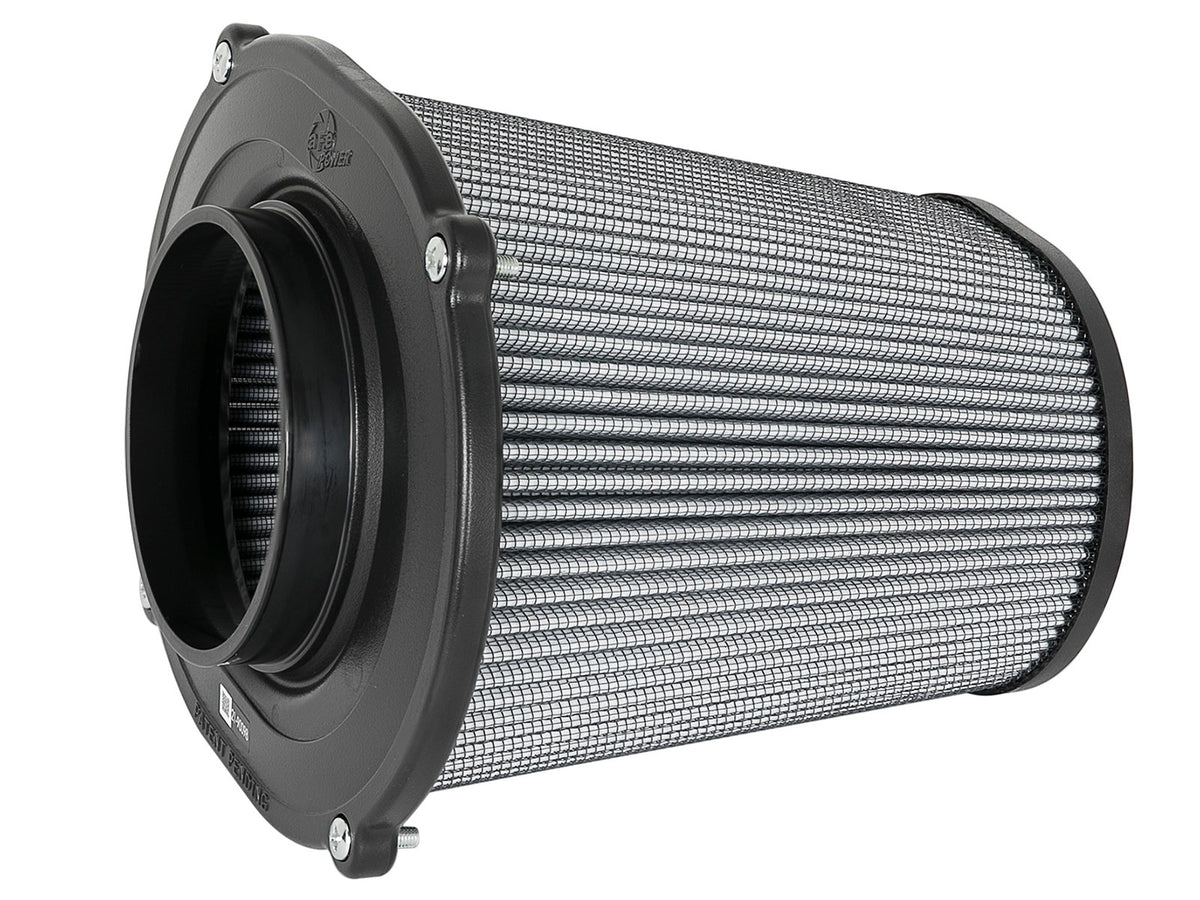 aFe Quantum Pro DRY S Air Filter Flat Top - 5in Flange x 9in Height - 21-90098